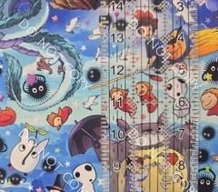 Custom 100% Cotton Woven Fabric Ghibli Studios Totoro Anime By The 1/4 Yard 9×56