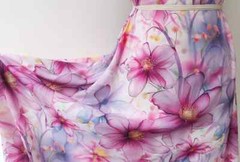 57” Wide By Yards 3D Digital Print Viscose Fabric Rayon Material For Dress Robe