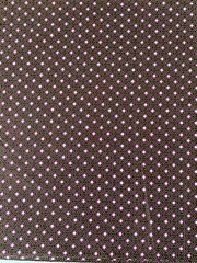 5.7 Yds Jo-Ann Pink Brown Geometric Print Quilting Cotton Fabric 44″W x 208″L
