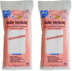 15″ x 3 Yards White Fusible Interfacing 2 Pack – Durable Polyester Essential