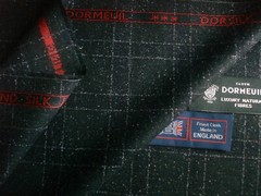 DORMEUIL 100% SUPER 130’s MERINO WOOL WORSTED SUITING FABRIC AQUAPLAN – 3.35 m