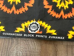 Jashion And Zuma Block Wax Print Fabric Approx 7 Yards 2