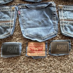 Denim Jean pockets for crafting and sewing projects, Levi, ariat, wrangler, AE +