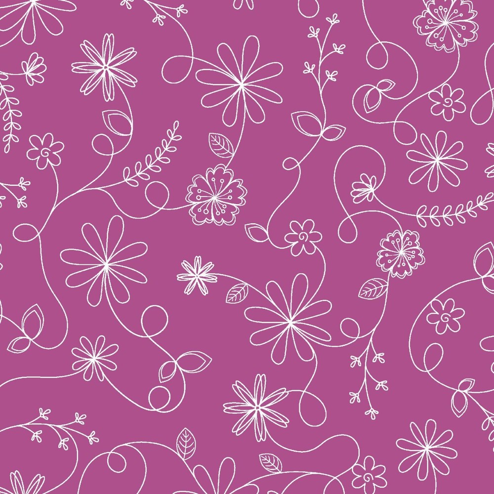 KimberBell Basics By Maywood Studio – Violet Floral Swirl #8261-V