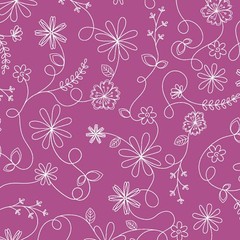 KimberBell Basics By Maywood Studio – Violet Floral Swirl #8261-V