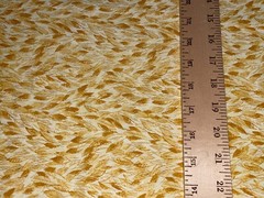 By 1/2 Yd Yellow Brown Leaves Tone on Tone Blender Cotton Quilt Fabric BTHY
