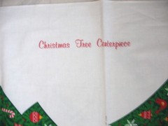 VIP Christmas Fabric Panel OLD FASHIONED TREE 3D CENTERPIECE DIY cut sew 15″