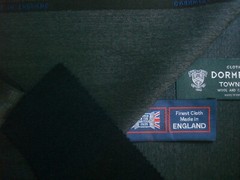 DORMEUIL 95% WOOL+ 5% CASHMERE “VINTAGE” SUITING FABRIC “cashmere TOWNTX”- 3.4 m
