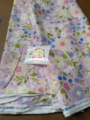 Riley Blake Little Brier Rose Sleeping Beauty Fabric Metallic Floral 1 + 2 Yards