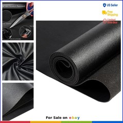 Faux Leather Fabric 54×72 Inches 1.2mm Thick PU Vinyl Upholstery by Yard for