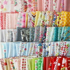 100Pcs 4″x4″ Square Floral Cotton Fabric Patchwork Cloth DIY Quilt Sewing Craft