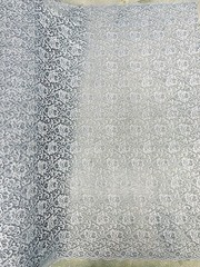 Elaine SILVER GREY Floral Scalloped Nylon Spandex Stretch Lace Light Weight Fab