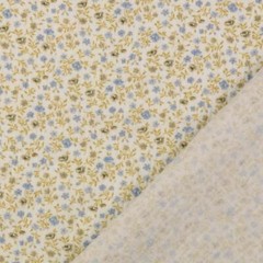 Cotton Double Gauze Muslin Fabric Material FLORAL DENIM