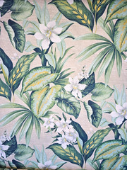 Richloom Tahiti Breeze 3 Yds+13 in X54″ W 100% Polyester Floral Tropical Natural