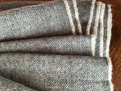 Vermont hand-woven wool tweed fabric by the yard.