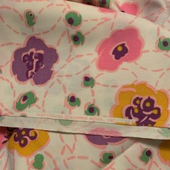 Floral Fabric 3 Yards Multicolor Klopman Mills Inc Sewing Quilting (RH)