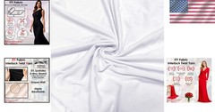 White ITY Jersey Fabric | 4-Way Stretch | 60″ Wide | 5 Yards