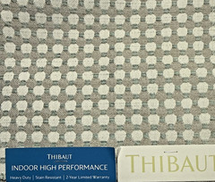 Thibaut Performance Fabric – Darcy in Sterling, 2 Yards Plus Remnant