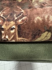 Fleece Fabric From Hobby Lobby Over 4 Yards Total 2+Buck & 2+Green See Pics
