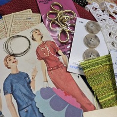 Junk Journal Lot 1 Lb Ephemera Trim Lace Fabric Craft Collage Paper Book Cover