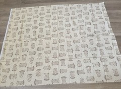 Harry Potter Hogwarts Houses Letters Beige Camelot Fabric 100% Cotton 1 Yard