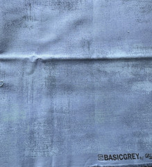 Moda Grunge Basics by Basics Grey Powder Blue Cotton Fabric 1 Yard by WOF