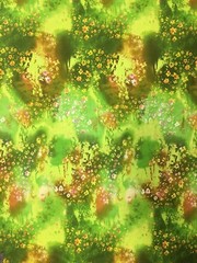 POLYESTER SINGLE SPUN 2 WAY SPANDEX LIGHT MEDIUM WEIGHT FLORAL DESIGN