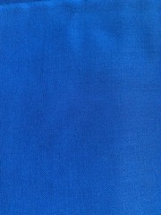 Vintage Royal Cobalt Blue 4.25 Yards Linen Fabric Polyester Cotton Costume 52”