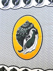 Nita Nzito Kitenge Ya Tanzania Cotton Fabric Yellow Green Shell Print 41×70