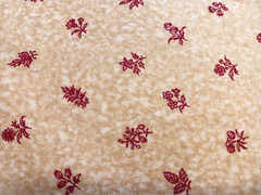 Gold & Deep Red Floral Print Quality Cotton Fabric Made in Japan Hobby Lobby 2 C