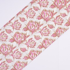 20 Yard Hand Block Printed Fabric Cotton Indian Natural Bagru Print Fabric.