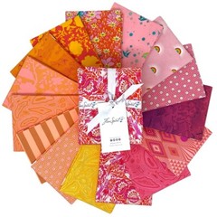 Fruity Tula Pink 15pc Fat Quarter Bundle | Pink And Peach Fat Quarter Bundle