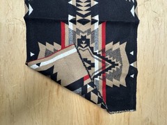 Heavy Weight Wool Fabric Pendleton Wool Jacquard Remnant Rancho Arroyo Black