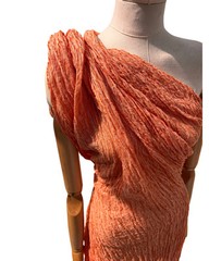 Unique Natural Fabrics: Funky, Sheer, Textured Cotton Linen,Fabric By 2 Meters.