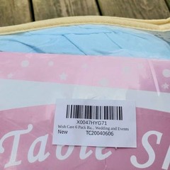 Baby Blue Spandex TableCloth for 6 Ft Rectangle Table, wedding,banquet,event