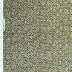 Tiny Flowers Mosaic Tiles Mini Print Metallic Gold Hi-Fashion Cotton Fabric BTY