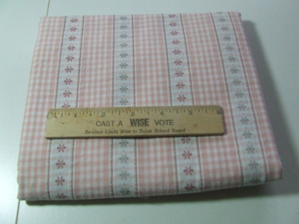 Woven checked and stripe fabric…21″ x 100″