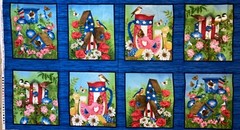 7 2/3 YDS America the Beautiful & Back Porch Celebration QUILT FABRIC SET 6 pcs