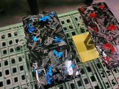 Chopped Imitation Carbon Fiber Short Cut Colorful Plastic Pieces For DIY wrappin