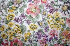 MIXED, MULTICOLORED FLORALS FROM THE LONDON COLLECTION – 100% COTTON FABRIC