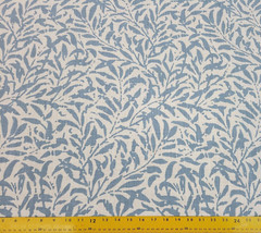 Quimby in Ocean BTY Richloom 100% Cotton Slub 54″ Wide Leaf Plant