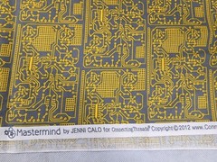 Connecting Threads Fabric Mastermind Jenni Calo 1 Yd Yellow Computer Motherboard