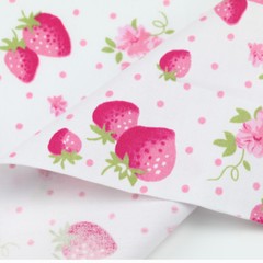 50cm*160CM Pink Strawberry 100%cotton fabric Quilting Clothes Bedding Sewing A69
