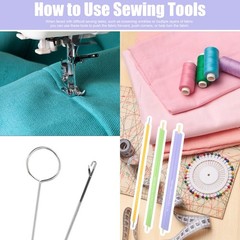 13pcs Quick Turn Fabric Set, Multifunctional Fabric Tube Turner Tool for Sewi…