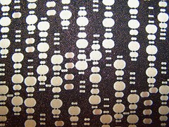 Metallic Copper Foil Sparkle Dots Lycra Stretch ITY Fabric 1 Yard 18 Inches