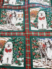 Erlanger Fabric Holiday Pillow Panels Christmas Cotton 7 Yards X 42 USA Designed
