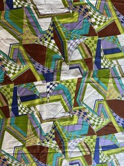 French Fabric International Design 4 Yards Modern Geometric Design