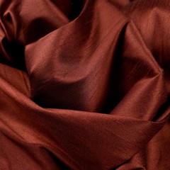 COPPER PENNY FAUX SILK POLY DUPIONI FABRIC 58″ BY THE YARD COPPER BRICK BATINA
