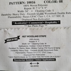 Heavy Duty Fabric Samples 100% woven Polyester Crafting Upcycling Bag Making etc