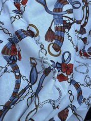Deadstock 100% Linen Fabric By The Yard Width 60” White